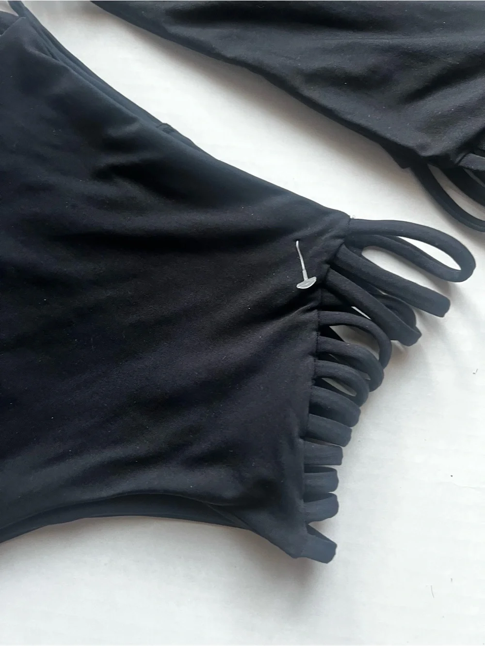 l*space Black Strappy High-Waist Bikini set